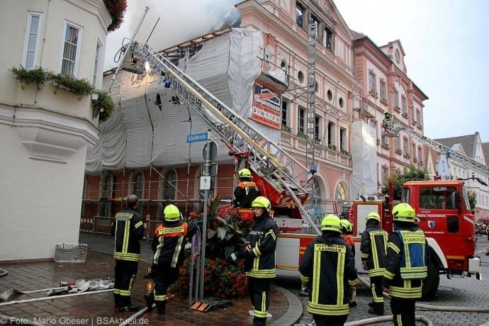 Brand im Rathaus Dillingen Donau am 26.07.2017
