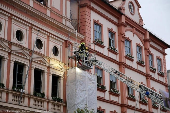 Brand im Rathaus Dillingen Donau am 26.07.2017