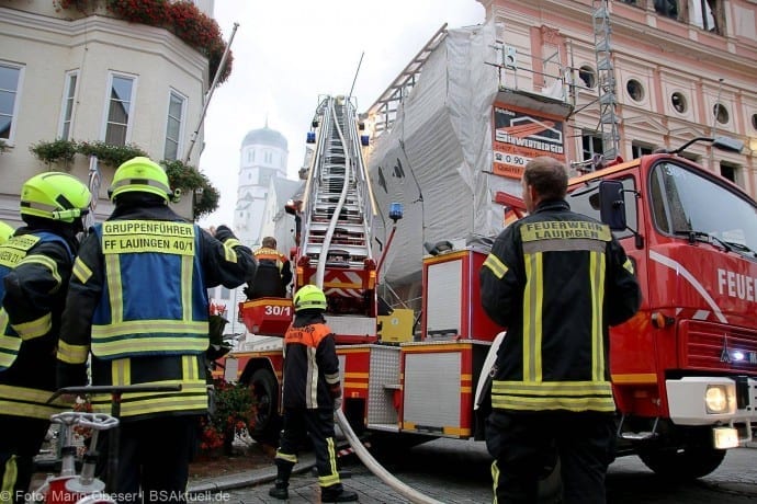 Brand im Rathaus Dillingen Donau am 26.07.2017