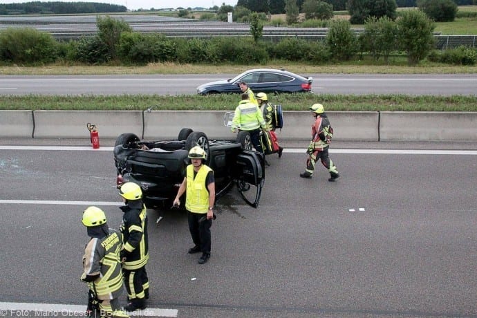 Unfall A8 bei Bubesheim am 27.07.2017