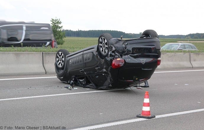 Unfall A8 bei Bubesheim am 27.07.2017