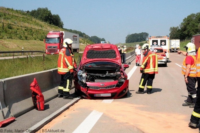 Verkehrsunfall A8 Burgau-Günzburg am 21.07.2017