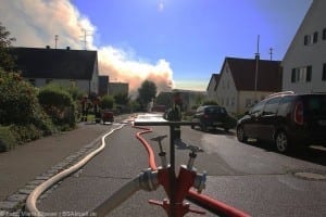 Dinkelscherben - Ortsteil Grünenbaindt Brand Stadel