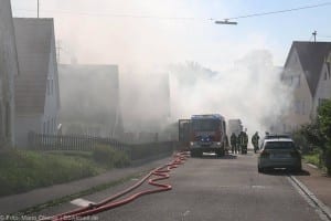 Dinkelscherben - Ortsteil Grünenbaindt Brand Stadel