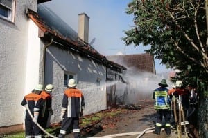 Dinkelscherben - Ortsteil Grünenbaindt Brand Stadel