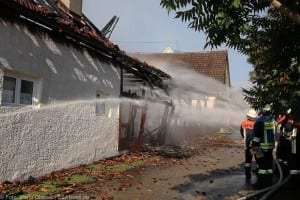 Dinkelscherben - Ortsteil Grünenbaindt Brand Stadel