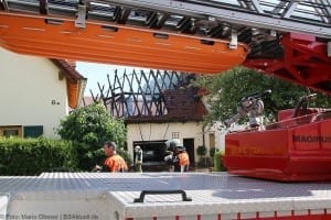 Dinkelscherben - Ortsteil Grünenbaindt Brand Stadel