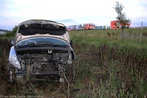 Auffahrunfall Autobahn 8 zwischen Zusmarshausen und Burgau