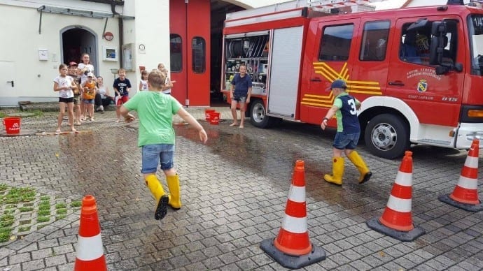Sommerferienprogramm bei der Feuerwehr Riedheim
