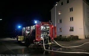 Brand in einem Raum im Keller eines Mehrfamilienhaus in Langenau am 17.09.2017