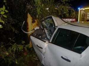 Verkehrsunfall Ortseingang Muttershofen – Kreis Günzburg am 02.09.2017