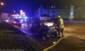 Unfall Guenzburg - Augsburger Strasse 1