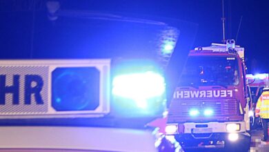 Feuerwehrfahrzeug Nachts