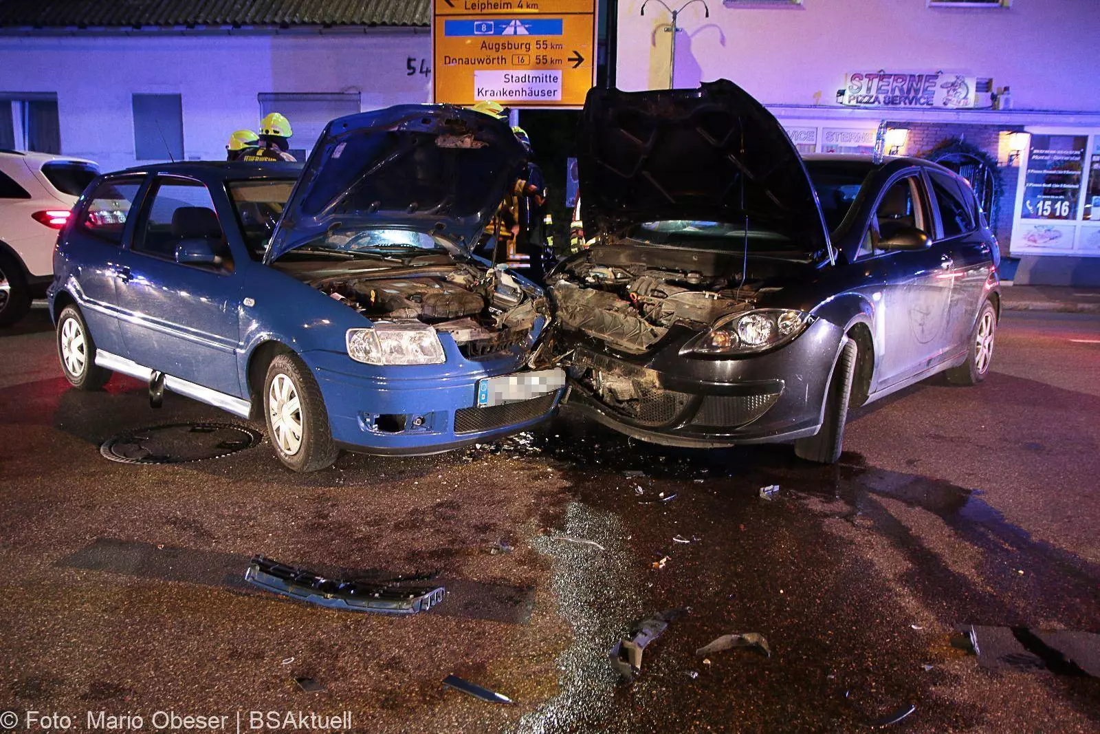 Unfall Günzburg Ulmer Str - Weissenhorner Str 07072018 11