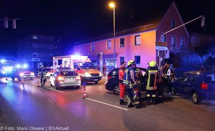 Unfall Günzburg Ulmer Str - Weissenhorner Str 07072018 11