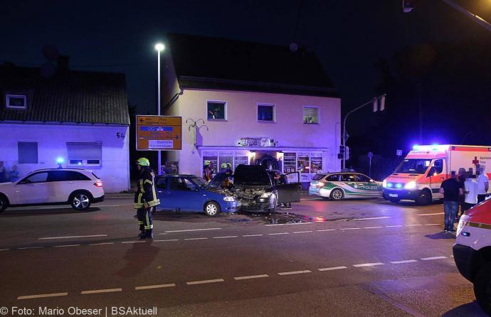 Unfall Günzburg Ulmer Str - Weissenhorner Str 07072018 11