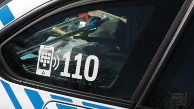 Polizeifahrzeug Heck 110