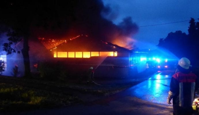 Lagerhalle Brand Wallerdorf
