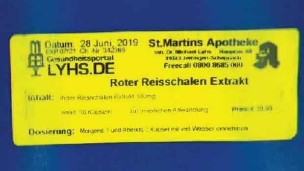 Roter Reisschalen Extrakt