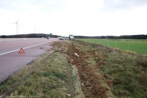 A8 Burgau Zusmarshausen Lkw von Fahrbahn abgekommen 07122019 3