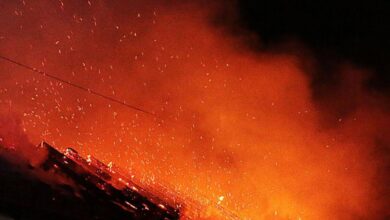 Brand Flammen Haus