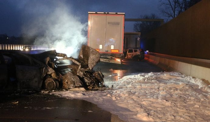 Schwerer Verkehrsunfall A8 bei Neusäß Augsburg am 06.12.2019