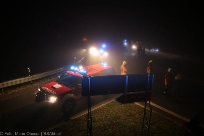 Unfall Kreisverkehr Limbach 19122019 2