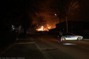 Millionenschaden Brand Lagerhalle Lauingen