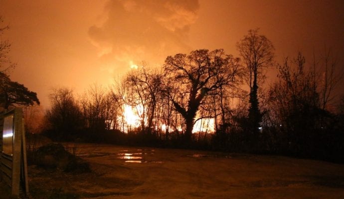 Millionenschaden Brand Lagerhalle Lauingen