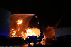 Millionenschaden Brand Lagerhalle Lauingen