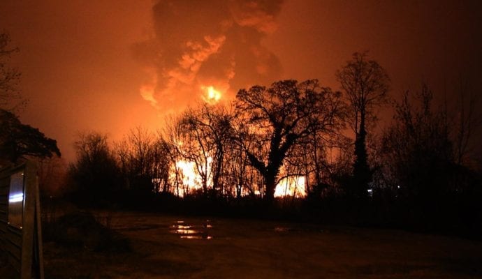 Millionenschaden Brand Lagerhalle Lauingen