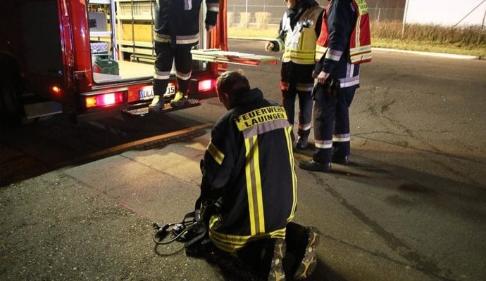Millionenschaden Brand Lagerhalle Lauingen