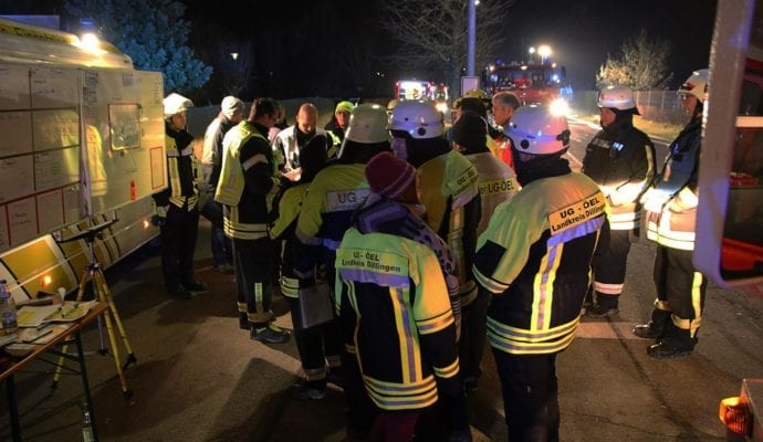 Millionenschaden Brand Lagerhalle Lauingen