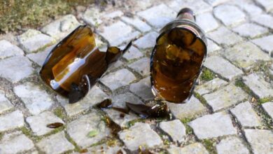 Flasche Scherben