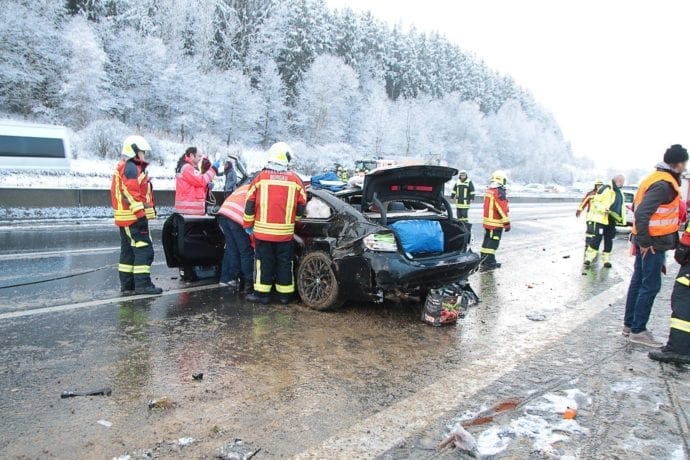 Unfall A8 Burgau – Guenzburg MAssenkarambolage 190120 15
