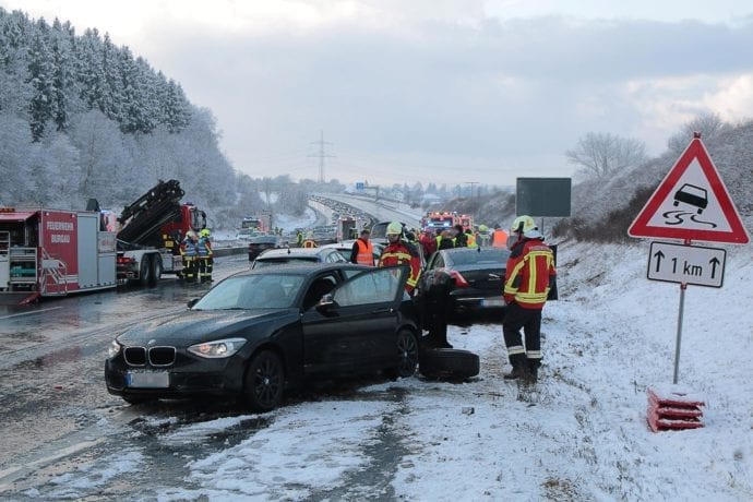 Unfall A8 Burgau – Guenzburg MAssenkarambolage 190120 19