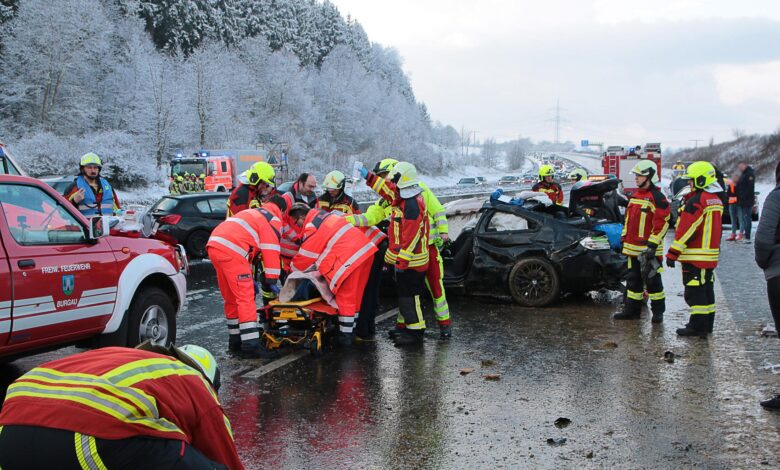 Unfall A8 Burgau – Guenzburg MAssenkarambolage 190120 21