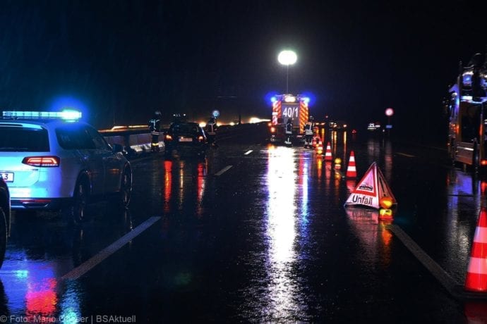 Verkehrsunfall A8 zwischen Leipheim und Günzburg am 17.01.2020