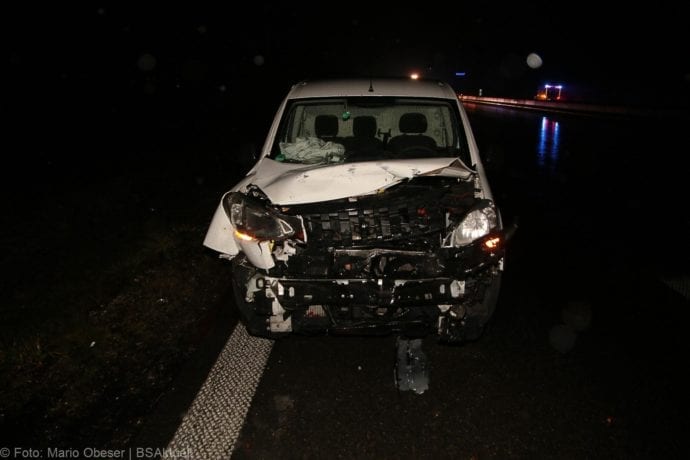 Verkehrsunfall A8 zwischen Leipheim und Günzburg am 17.01.2020