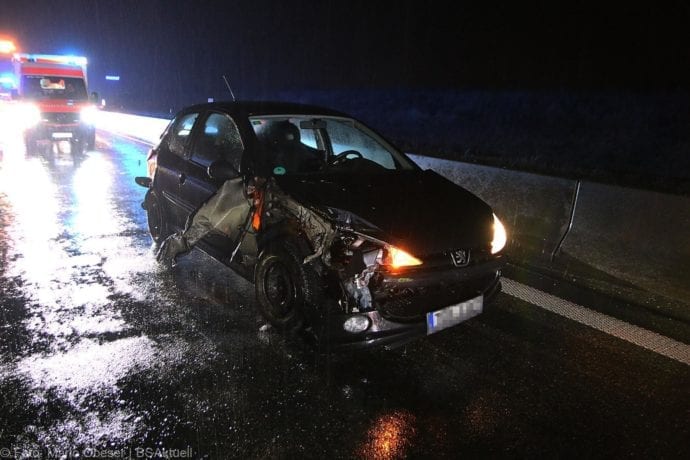 Verkehrsunfall A8 zwischen Leipheim und Günzburg am 17.01.2020
