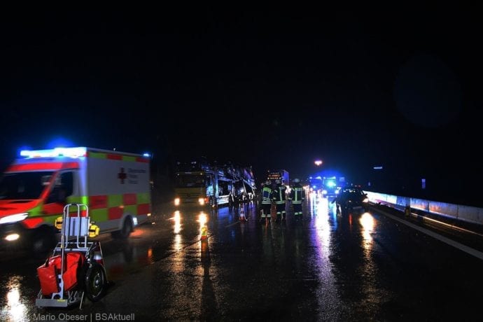 Verkehrsunfall A8 zwischen Leipheim und Günzburg am 17.01.2020