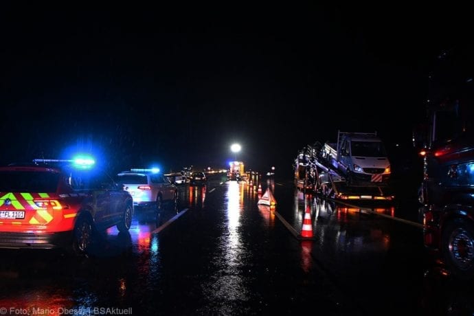 Verkehrsunfall A8 zwischen Leipheim und Günzburg am 17.01.2020