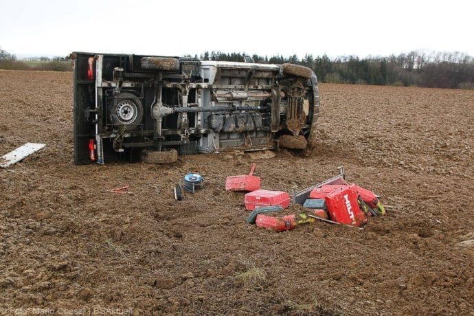 Unfall A8 Oberelchingen – Kreuz Ulm Elchingen 28012020 8