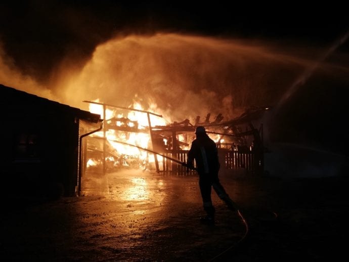 Brand Zimmerei Halle Greggenhofen 31012020 4