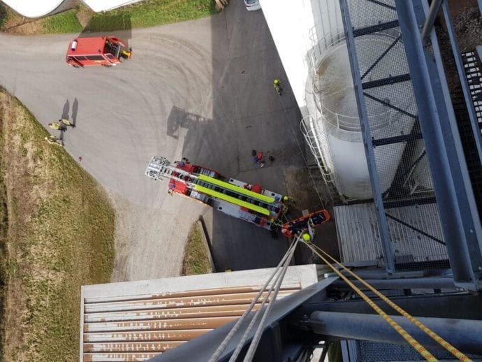 Feuerwehr Ichenhausen Absturzsicherung Lehrgang 3