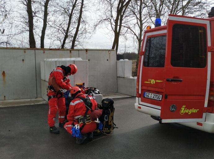 Feuerwehr Ichenhausen Absturzsicherung Lehrgang 7