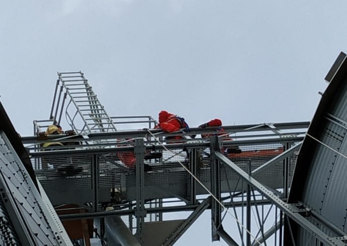 Feuerwehr Ichenhausen Absturzsicherung Lehrgang 8