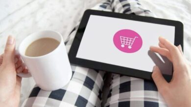 Shopping Online-Einkauf Computer