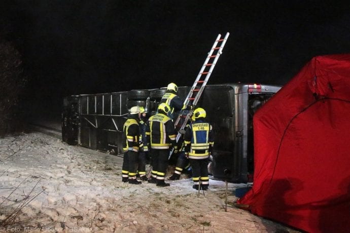 Unfall Reisebus B10 Kreuzung Tomerdingen 27022020 18