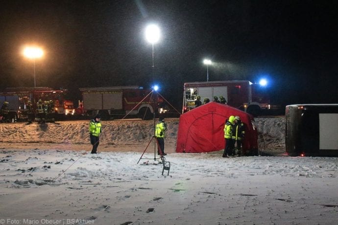 Unfall Reisebus B10 Kreuzung Tomerdingen 27022020 8